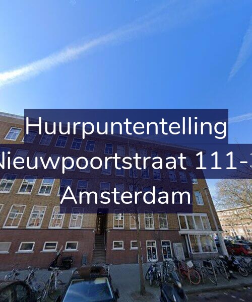 Foto gevel Huurpuntentelling voor Nieuwpoortstraat 111-3, Amsterdam