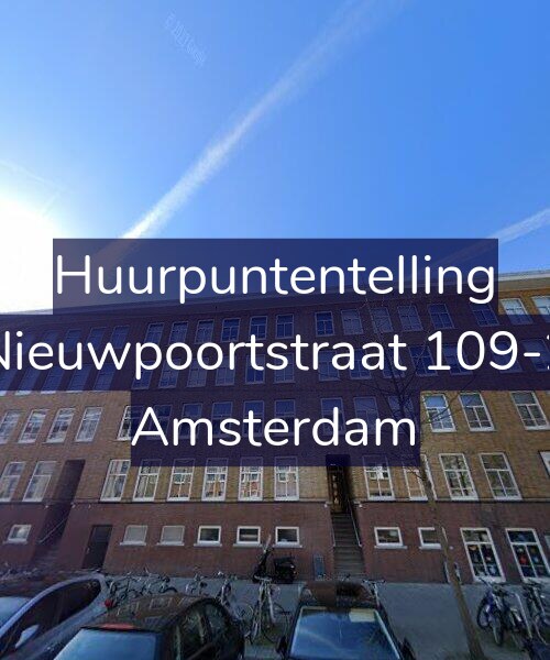 Foto gevel Huurpuntentelling voor Nieuwpoortstraat 109-2, Amsterdam