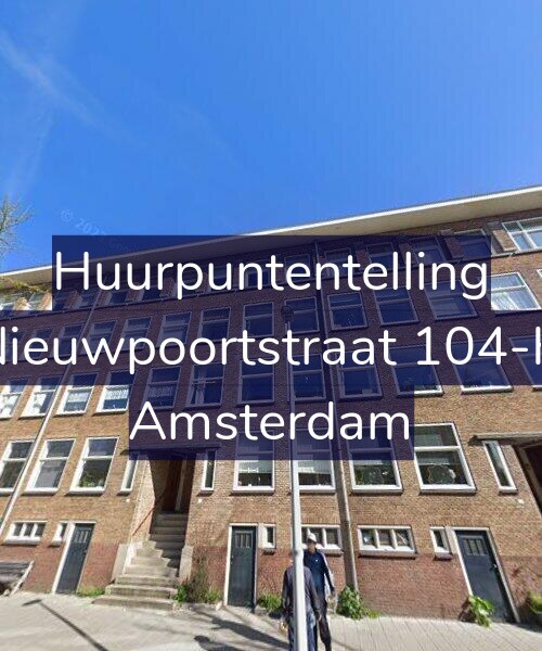 Foto gevel Huurpuntentelling voor Nieuwpoortstraat 104-H, Amsterdam
