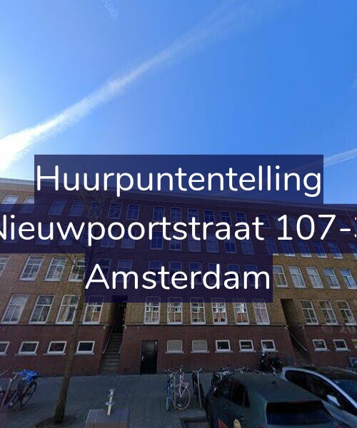 Foto gevel Huurpuntentelling voor Nieuwpoortstraat 107-3, Amsterdam