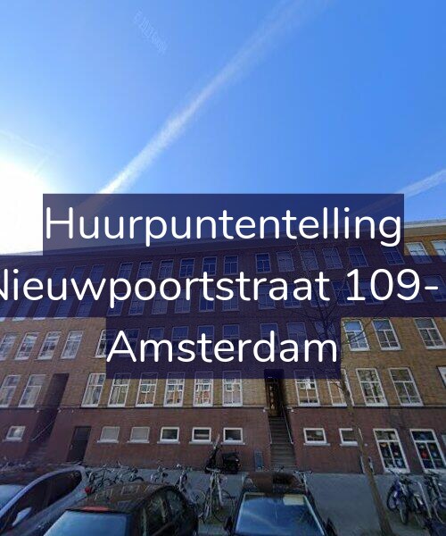 Foto gevel Huurpuntentelling voor Nieuwpoortstraat 109-1, Amsterdam