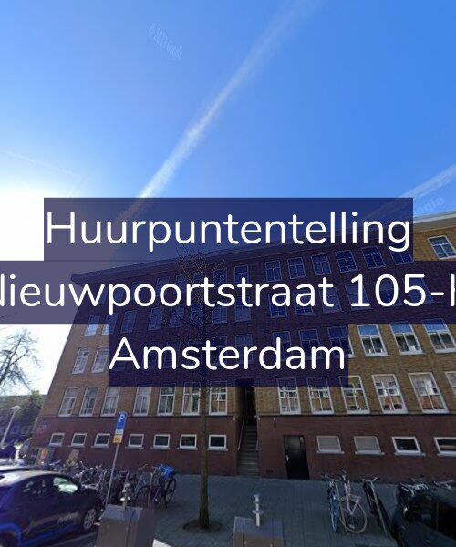 Foto gevel Huurpuntentelling voor Nieuwpoortstraat 105-H, Amsterdam