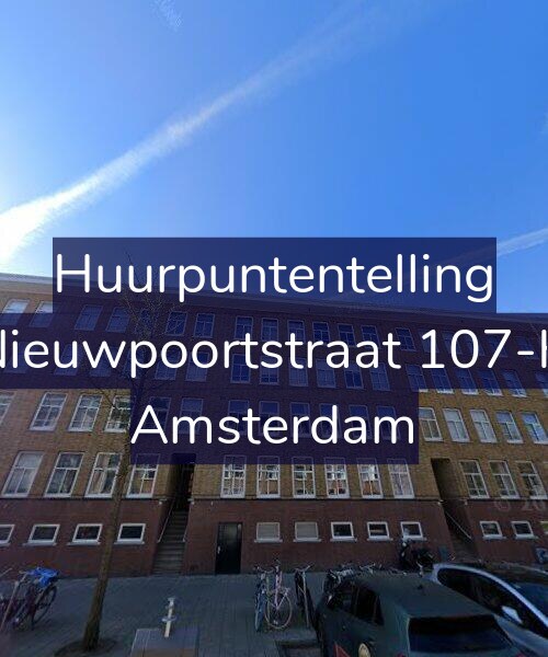 Foto gevel Huurpuntentelling voor Nieuwpoortstraat 107-H, Amsterdam