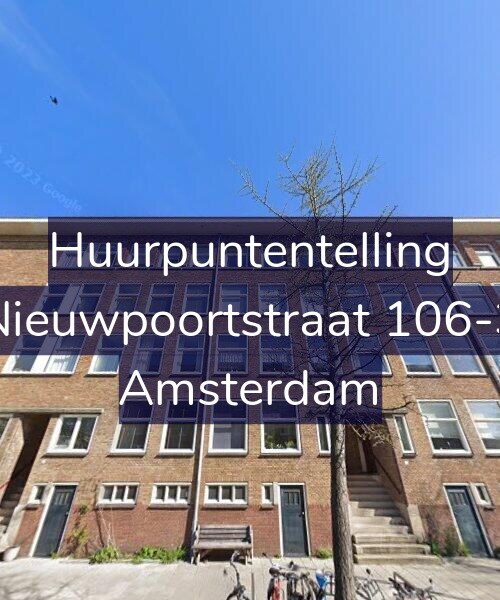 Foto gevel Huurpuntentelling voor Nieuwpoortstraat 106-3, Amsterdam