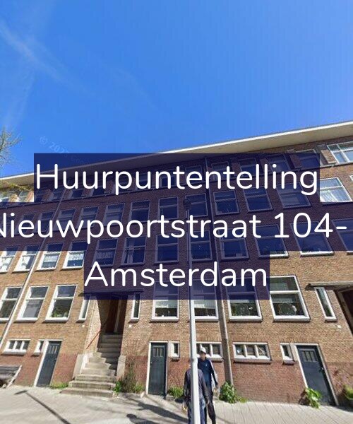 Foto gevel Huurpuntentelling voor Nieuwpoortstraat 104-1, Amsterdam