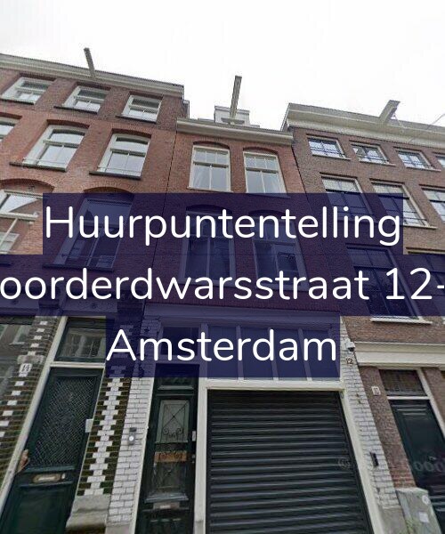 Foto gevel Huurpuntentelling voor Noorderdwarsstraat 12-2, Amsterdam