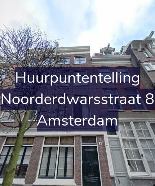 Foto gevel Huurpuntentelling voor Noorderdwarsstraat 8, Amsterdam