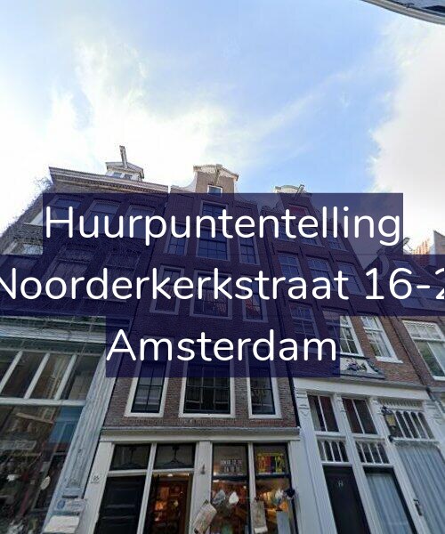 Foto gevel Huurpuntentelling voor Noorderkerkstraat 16-2, Amsterdam
