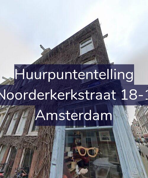 Foto gevel Huurpuntentelling voor Noorderkerkstraat 18-1, Amsterdam