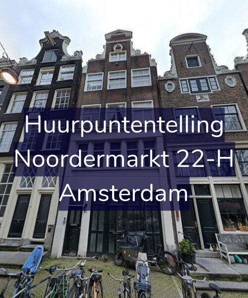 Foto gevel Huurpuntentelling voor Noordermarkt 22-H, Amsterdam