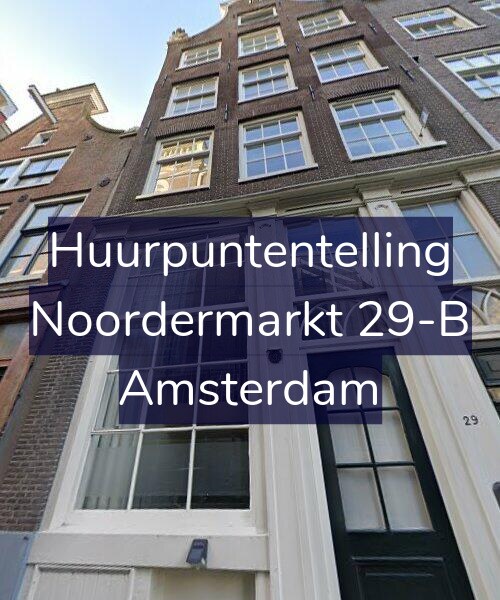 Foto gevel Huurpuntentelling voor Noordermarkt 29-B, Amsterdam