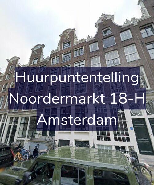 Foto gevel Huurpuntentelling voor Noordermarkt 18-H, Amsterdam