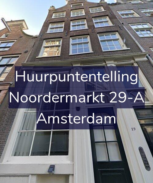 Foto gevel Huurpuntentelling voor Noordermarkt 29-A, Amsterdam