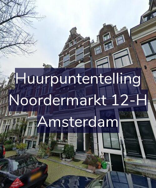 Foto gevel Huurpuntentelling voor Noordermarkt 12-H, Amsterdam