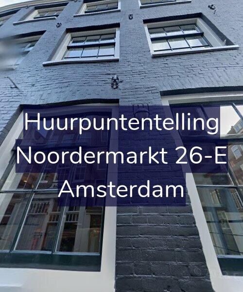 Foto gevel Huurpuntentelling voor Noordermarkt 26-E, Amsterdam