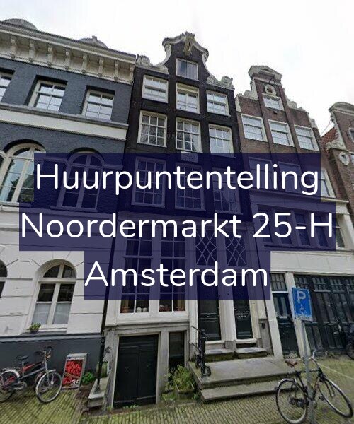 Foto gevel Huurpuntentelling voor Noordermarkt 25-H, Amsterdam