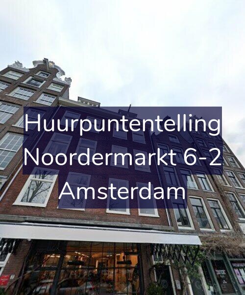 Foto gevel Huurpuntentelling voor Noordermarkt 6-2, Amsterdam