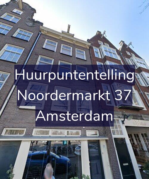 Foto gevel Huurpuntentelling voor Noordermarkt 37, Amsterdam