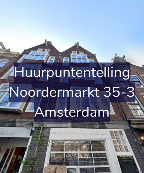 Foto gevel Huurpuntentelling voor Noordermarkt 35-3, Amsterdam