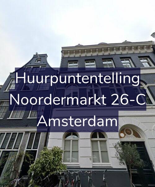 Foto gevel Huurpuntentelling voor Noordermarkt 26-C, Amsterdam