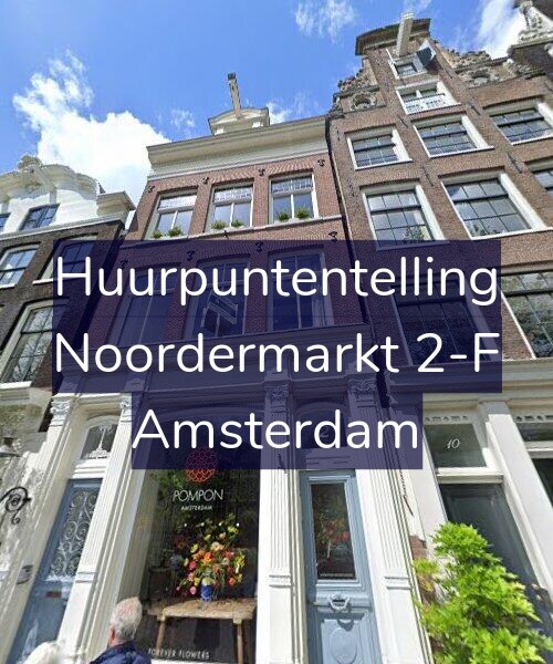 Foto gevel Huurpuntentelling voor Noordermarkt 2-F, Amsterdam