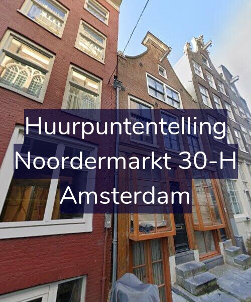 Foto gevel Huurpuntentelling voor Noordermarkt 30-H, Amsterdam