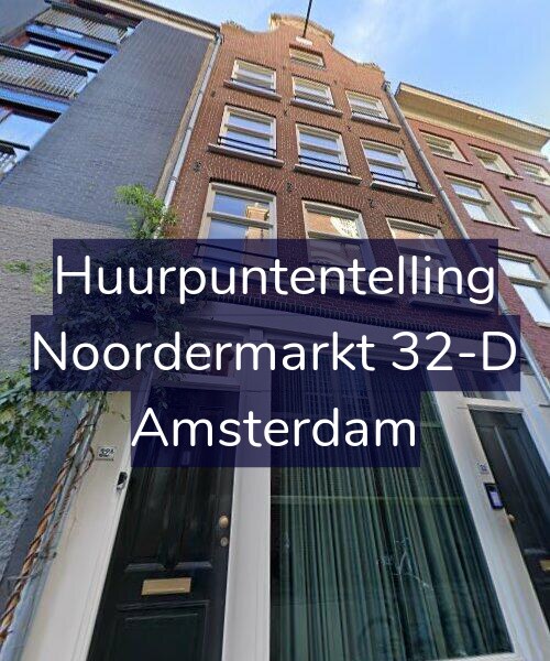 Foto gevel Huurpuntentelling voor Noordermarkt 32-D, Amsterdam