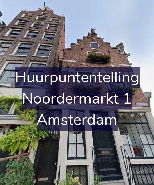 Foto gevel Huurpuntentelling voor Noordermarkt 1, Amsterdam