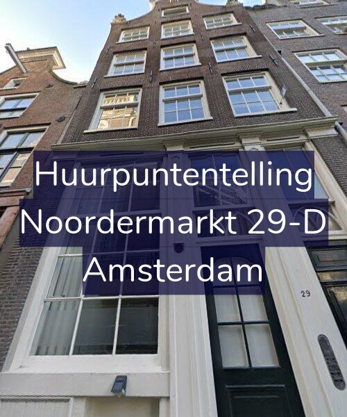 Foto gevel Huurpuntentelling voor Noordermarkt 29-D, Amsterdam