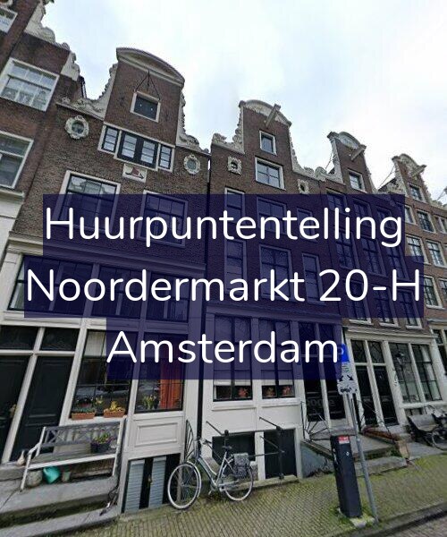 Foto gevel Huurpuntentelling voor Noordermarkt 20-H, Amsterdam
