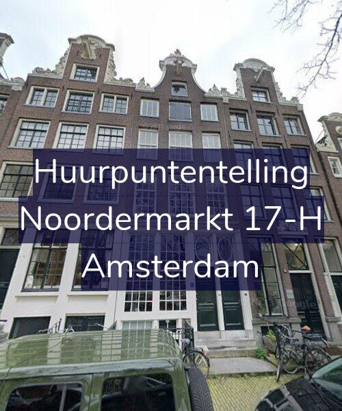 Foto gevel Huurpuntentelling voor Noordermarkt 17-H, Amsterdam