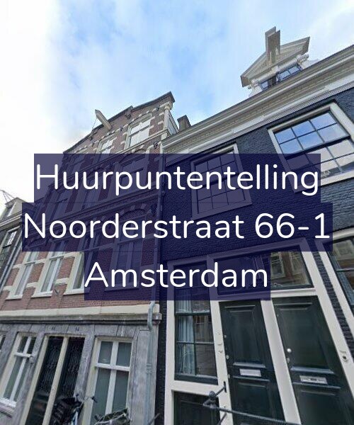 Foto gevel Huurpuntentelling voor Noorderstraat 66-1, Amsterdam