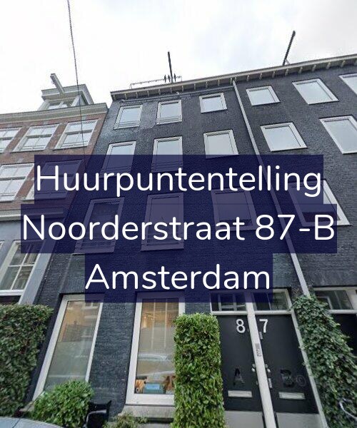 Foto gevel Huurpuntentelling voor Noorderstraat 87-B, Amsterdam