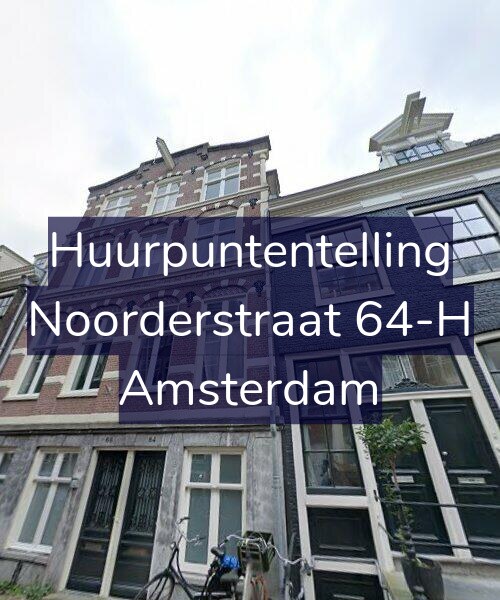 Foto gevel Huurpuntentelling voor Noorderstraat 64-H, Amsterdam