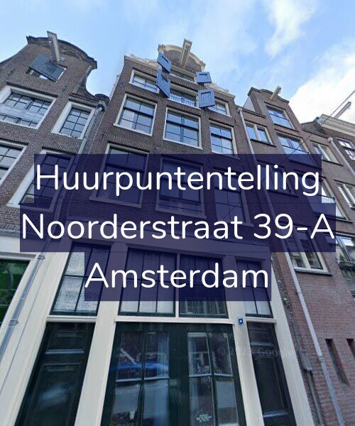 Foto gevel Huurpuntentelling voor Noorderstraat 39-A, Amsterdam