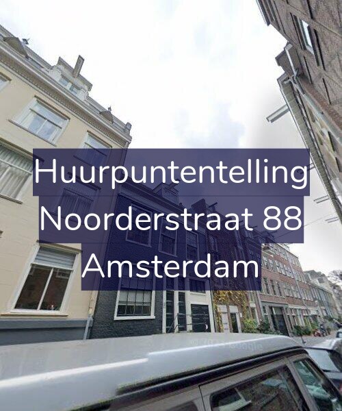 Foto gevel Huurpuntentelling voor Noorderstraat 88, Amsterdam