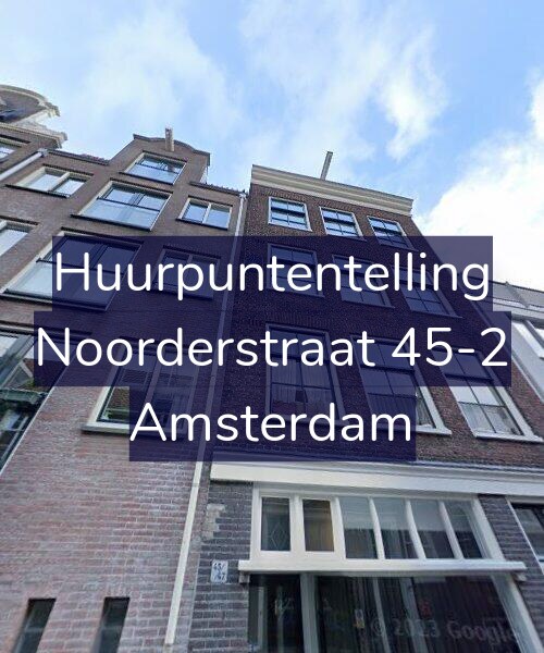Foto gevel Huurpuntentelling voor Noorderstraat 45-2, Amsterdam