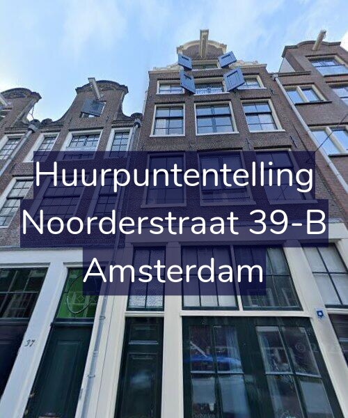 Foto gevel Huurpuntentelling voor Noorderstraat 39-B, Amsterdam