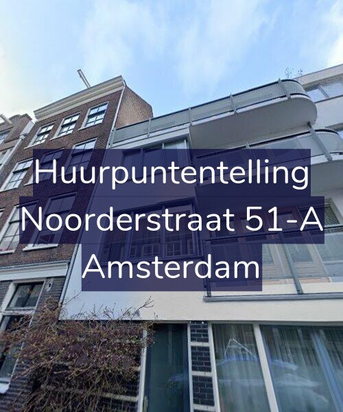 Foto gevel Huurpuntentelling voor Noorderstraat 51-A, Amsterdam