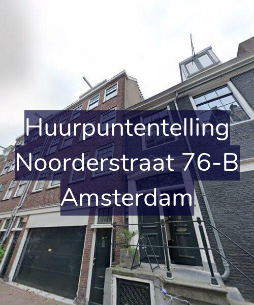 Foto gevel Huurpuntentelling voor Noorderstraat 76-B, Amsterdam
