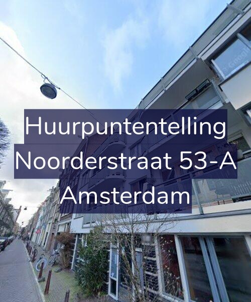 Foto gevel Huurpuntentelling voor Noorderstraat 53-A, Amsterdam