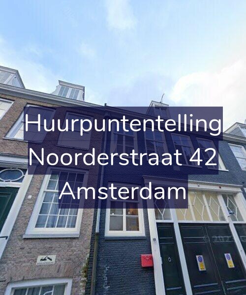 Foto gevel Huurpuntentelling voor Noorderstraat 42, Amsterdam