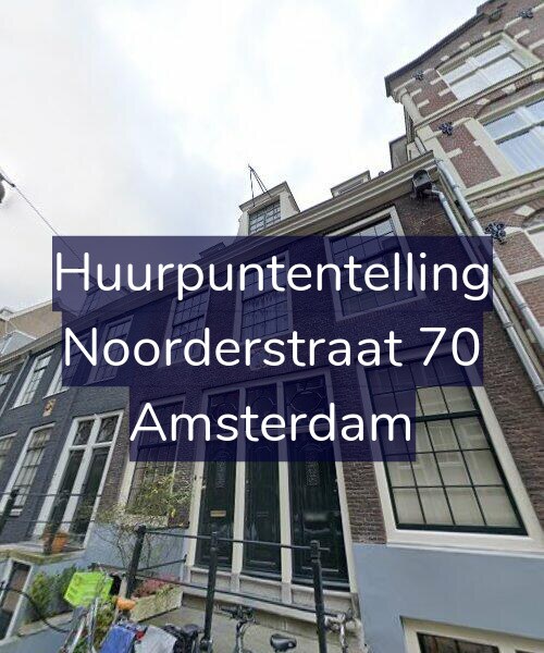 Foto gevel Huurpuntentelling voor Noorderstraat 70, Amsterdam