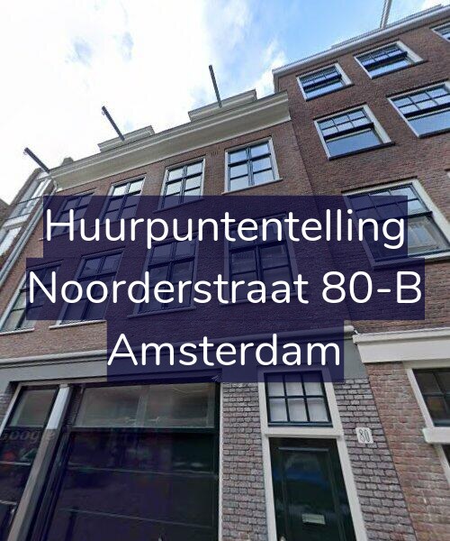 Foto gevel Huurpuntentelling voor Noorderstraat 80-B, Amsterdam