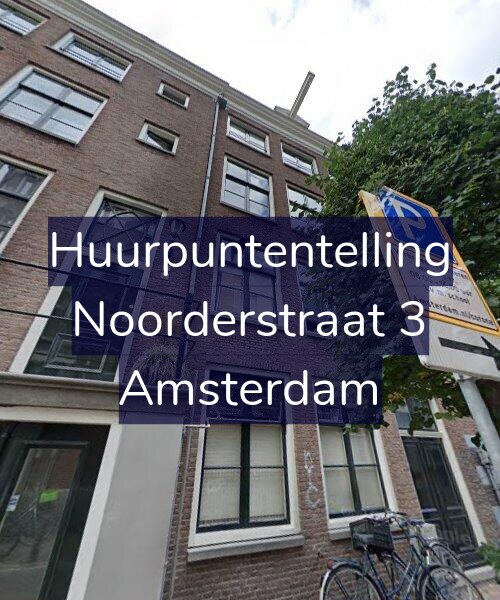 Foto gevel Huurpuntentelling voor Noorderstraat 3, Amsterdam