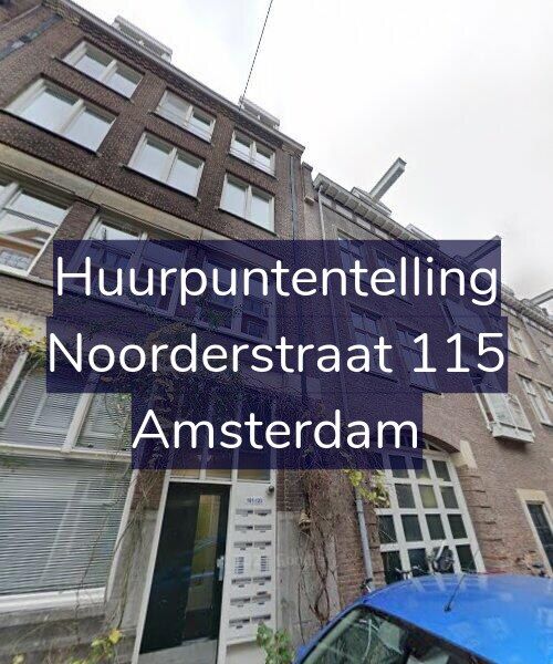 Foto gevel Huurpuntentelling voor Noorderstraat 115, Amsterdam