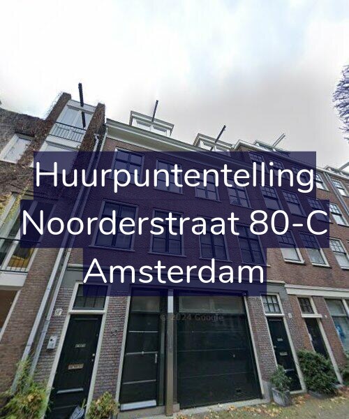 Foto gevel Huurpuntentelling voor Noorderstraat 80-C, Amsterdam