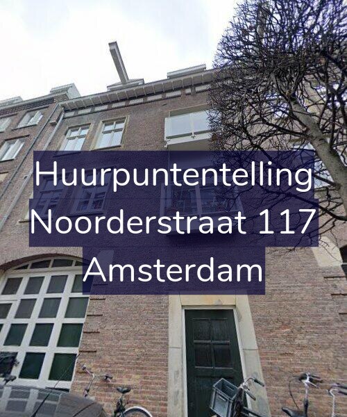 Foto gevel Huurpuntentelling voor Noorderstraat 117, Amsterdam