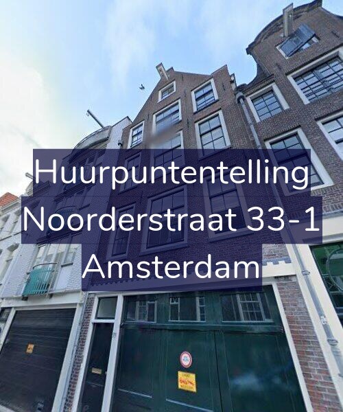Foto gevel Huurpuntentelling voor Noorderstraat 33-1, Amsterdam