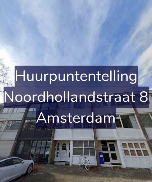 Foto gevel Huurpuntentelling voor Noordhollandstraat 8, Amsterdam